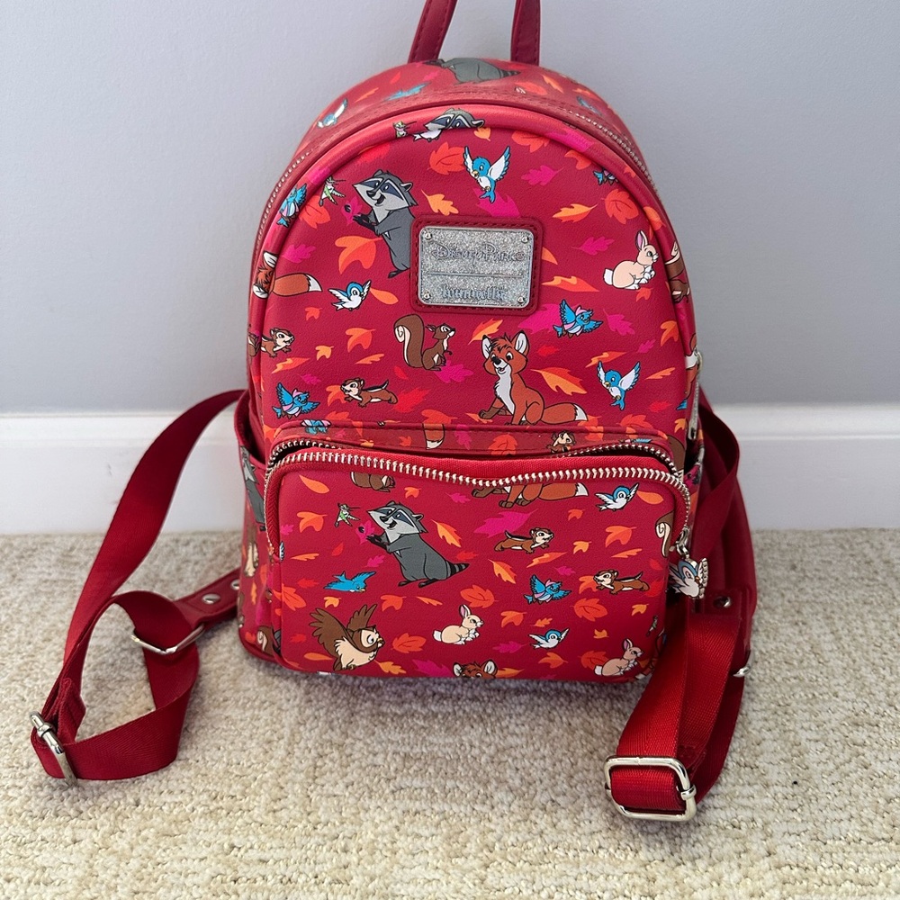 Loungefly Red Animal Print Backpack